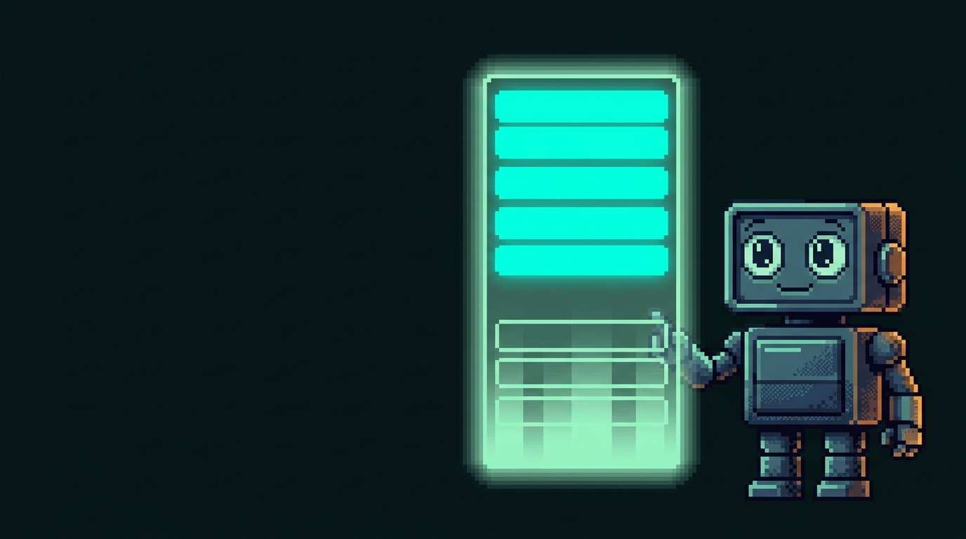 A robot checking off a definition-of-done checklist